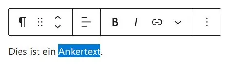 Beispiel Ankertext markieren